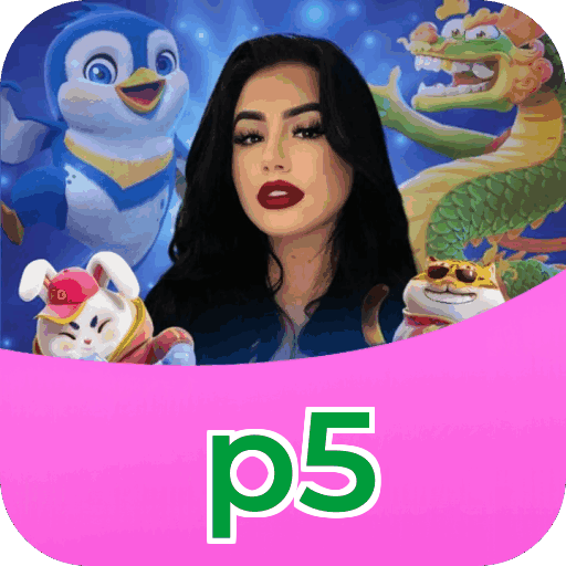 Plataforma p5 mostrando interface moderna, jogos certificados e recursos de segurança licenciados